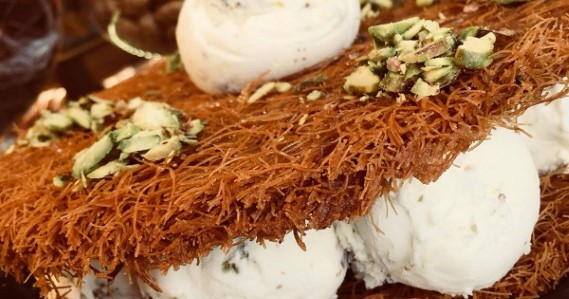 كنافة بالقشطة